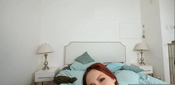  Stepson catches Edyn Blair rubbing her clit up against a pillow